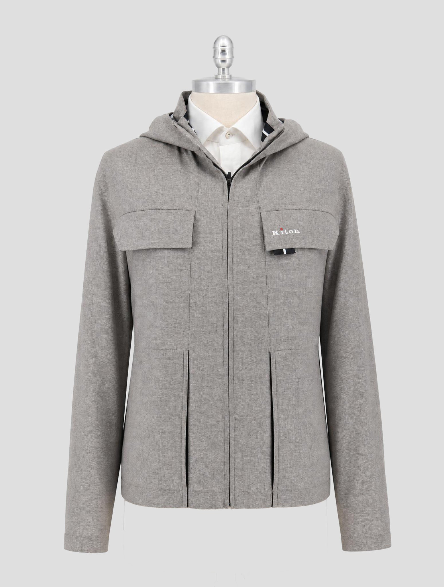 Kiton Beige Wool Coat