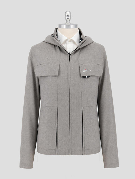 Kiton Beige Wool Coat