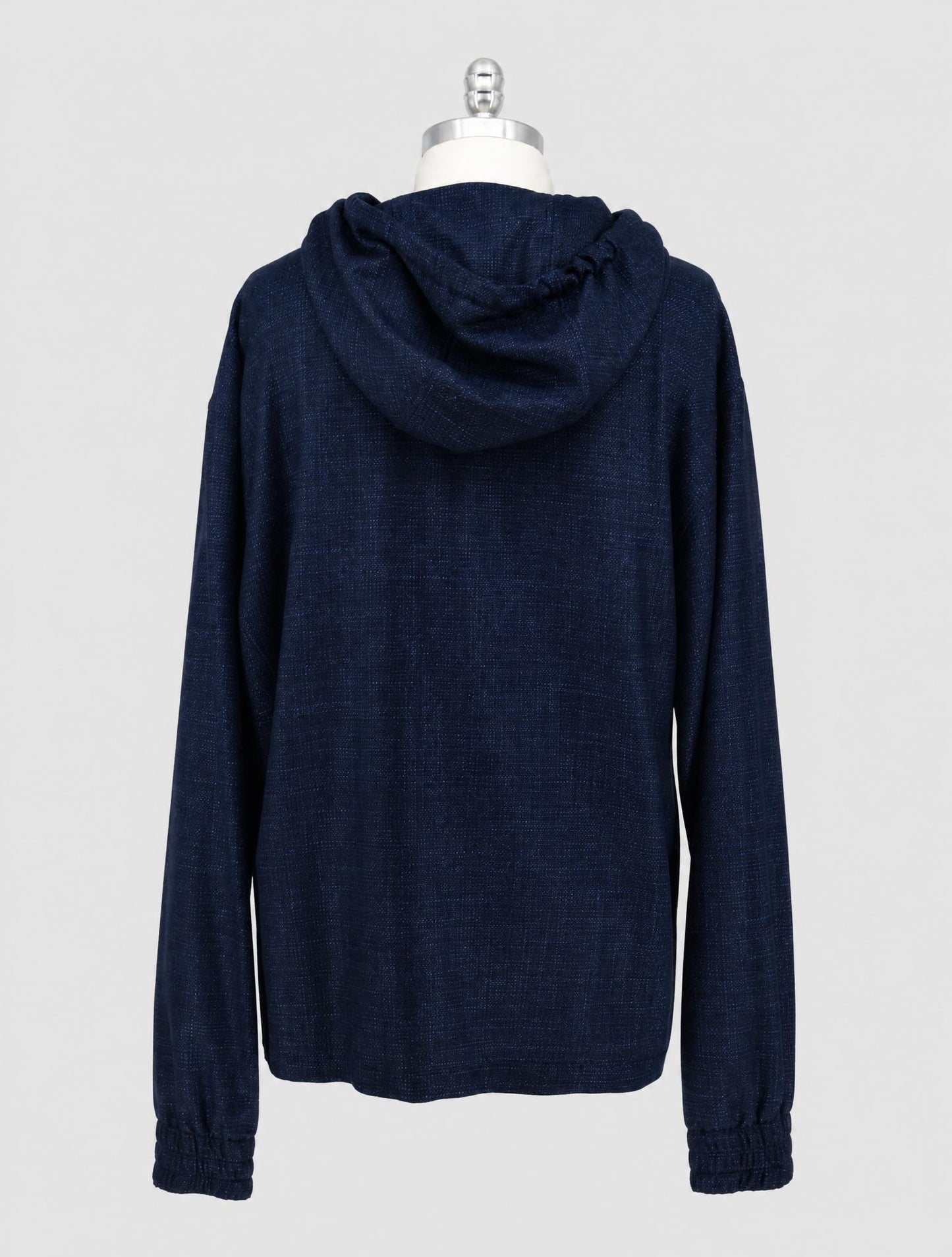 Kiton Blue Cashmere Wool Silk Blue Shirt Umbi