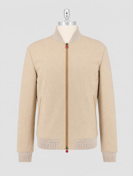 Kiton Brown Wool Ea Coat