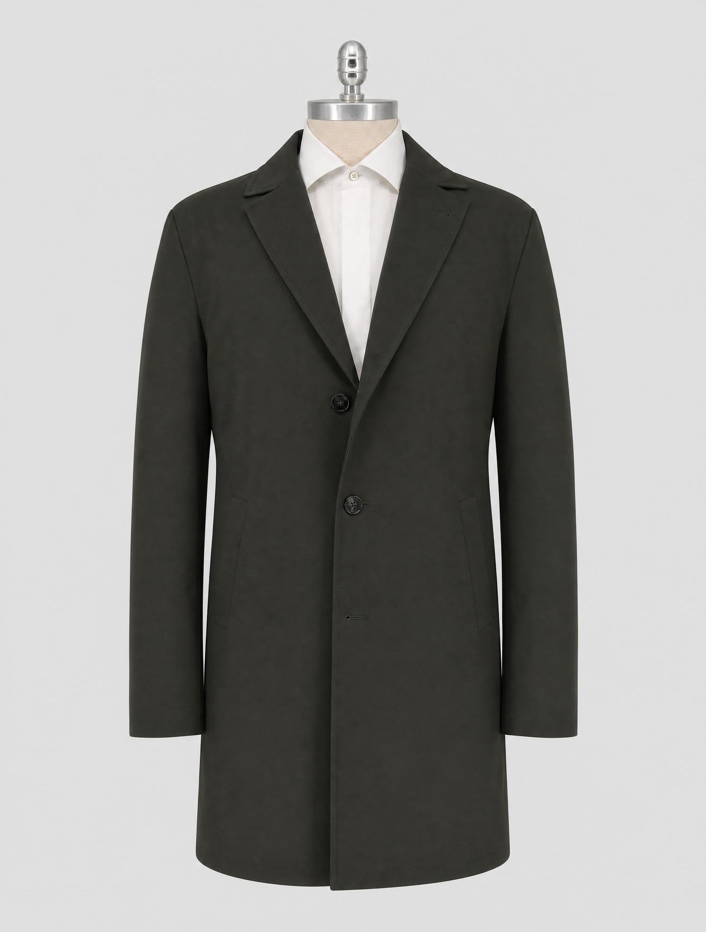 Kiton Green Pl Pu Coat