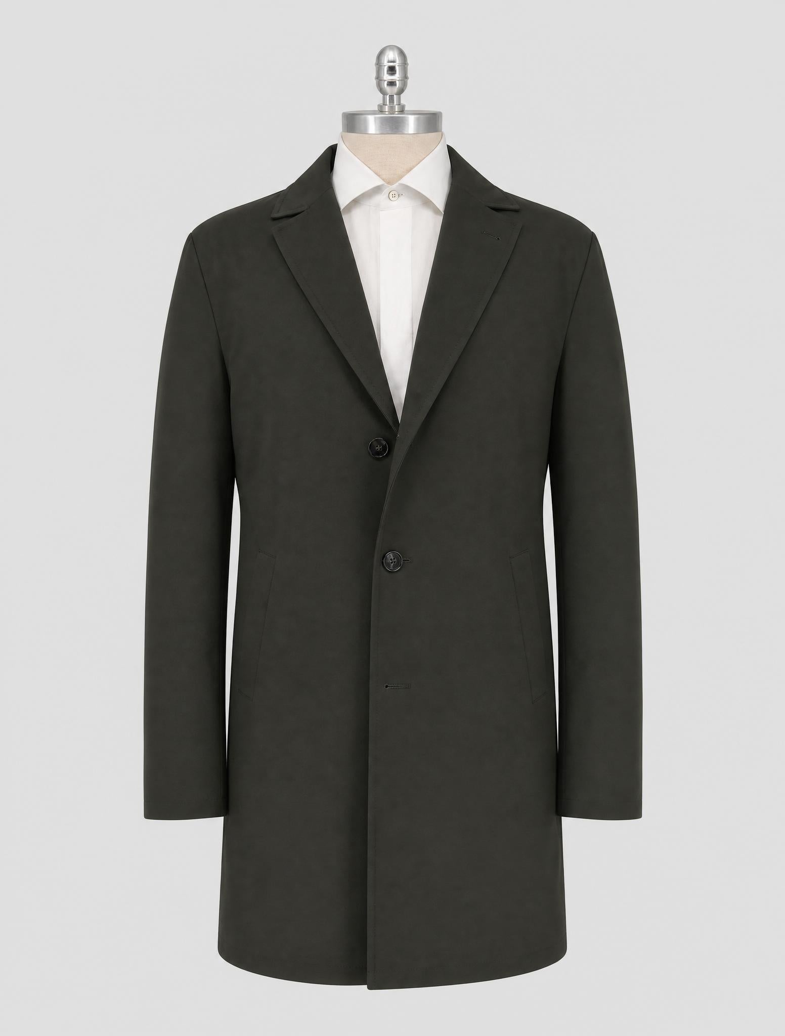 Kiton Green Pl Pu Coat
