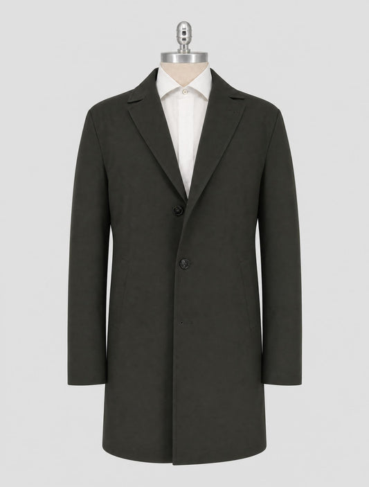 Kiton Green Pl Pu Coat