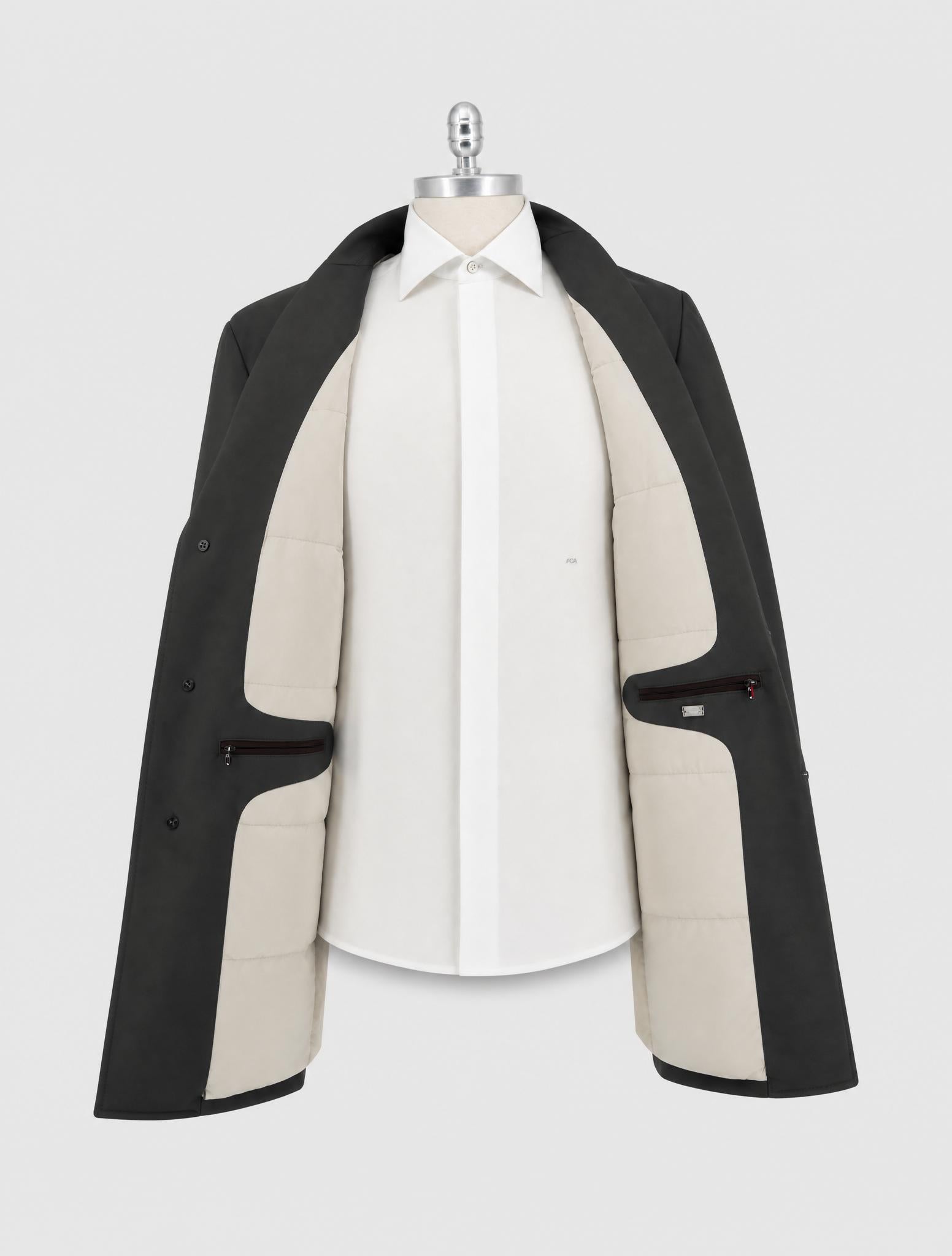 Kiton Green Pl Pu Coat