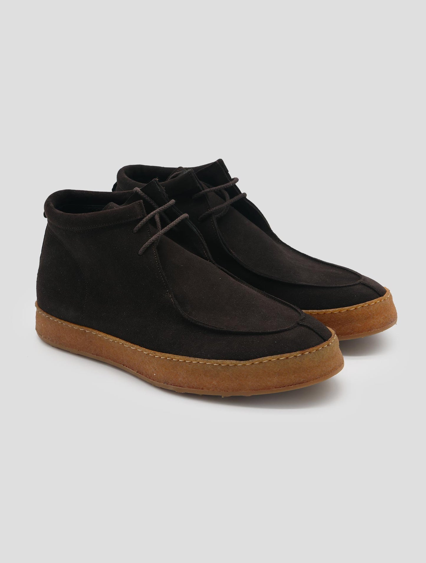 Kiton Brown Leather Suede Boots
