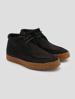 Kiton Brown Leather Suede Boots