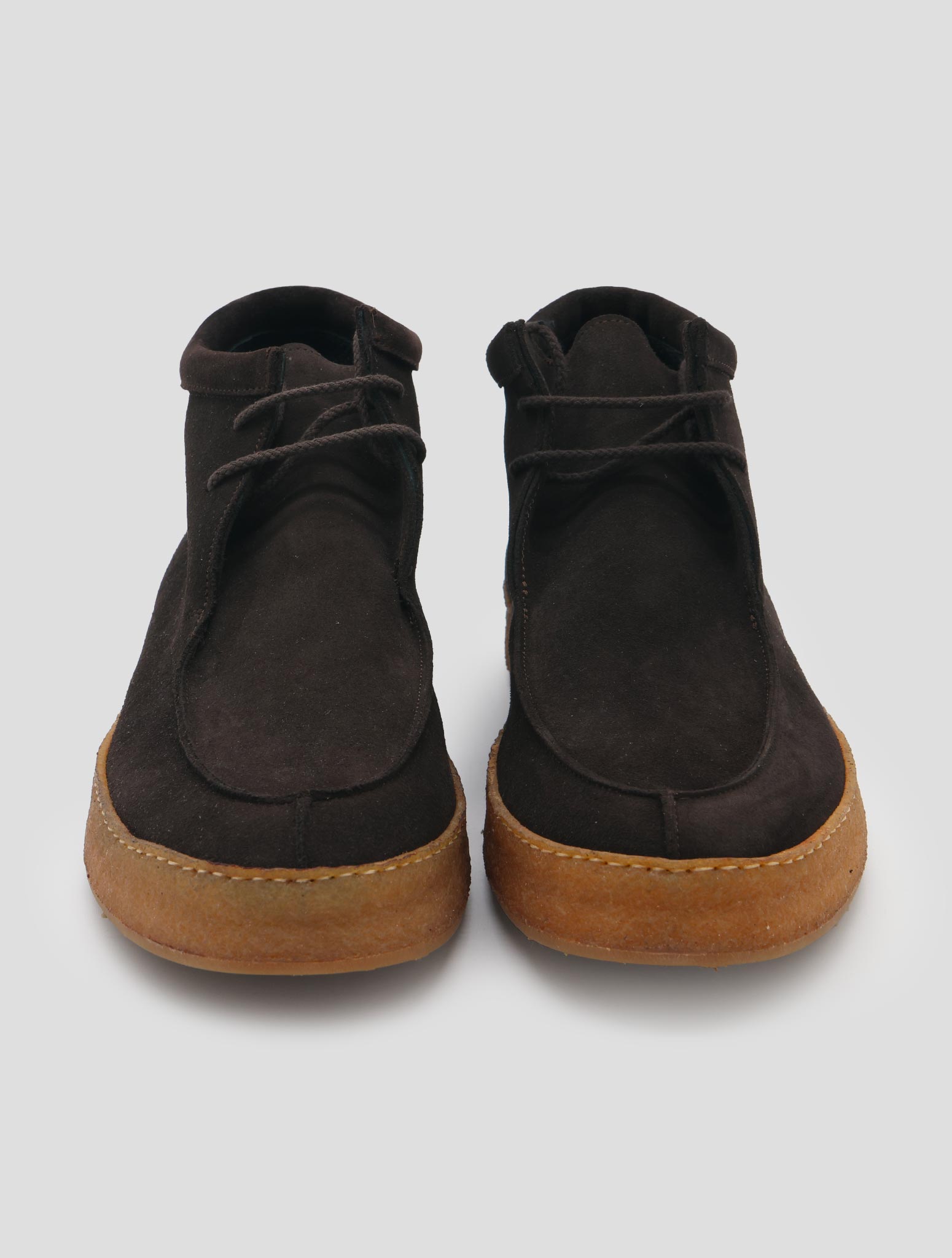 Kiton Brown Leather Suede Boots