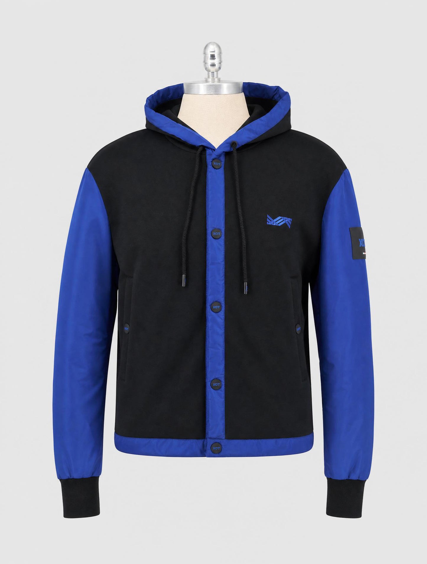 Kiton Knt Black Blue Modal Coat