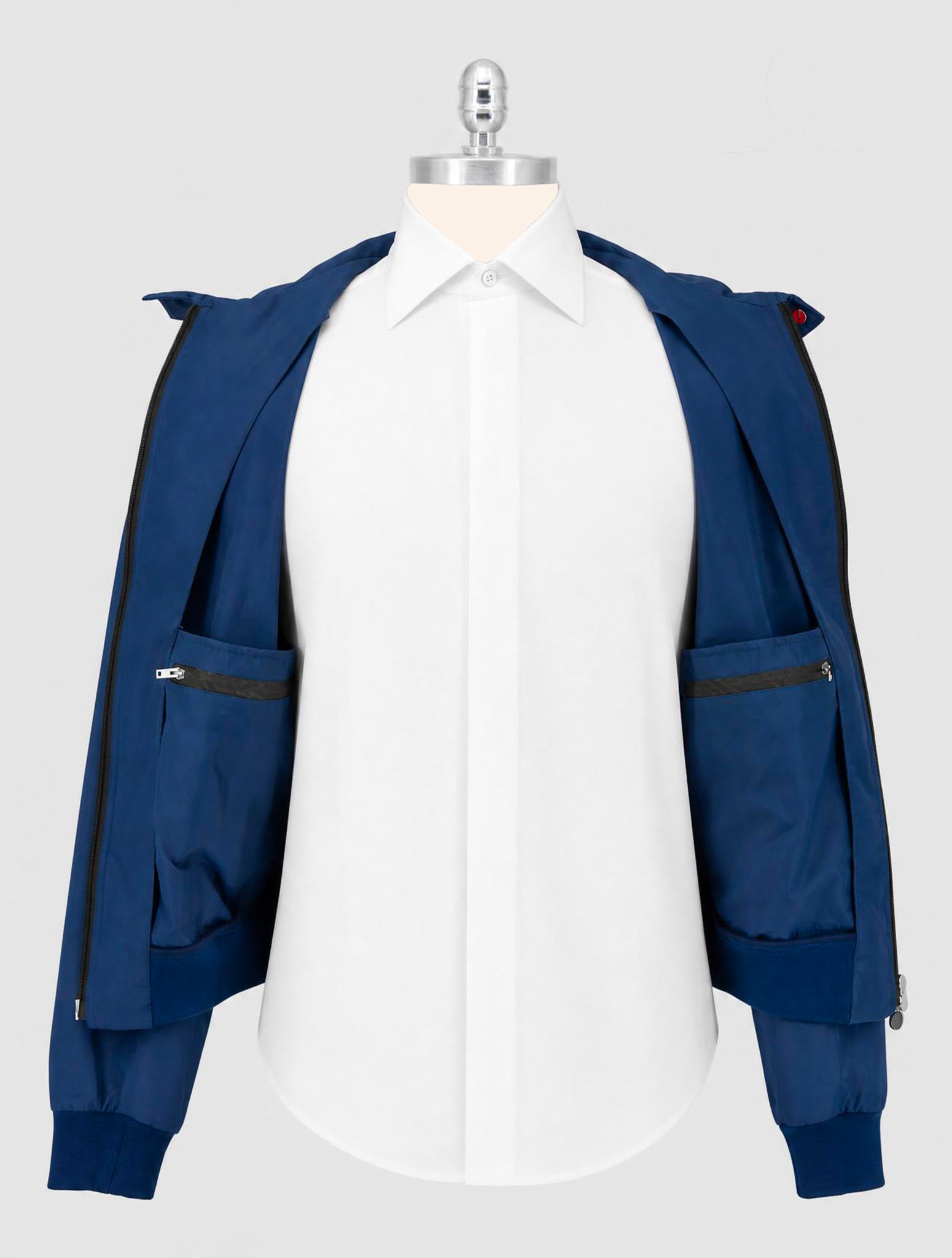 Kiton Blue Pl Coat