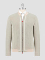 Kiton Green Leather Suede Coat