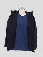 Kiton Knt Blue Virgin Wool Pa Ea Coat