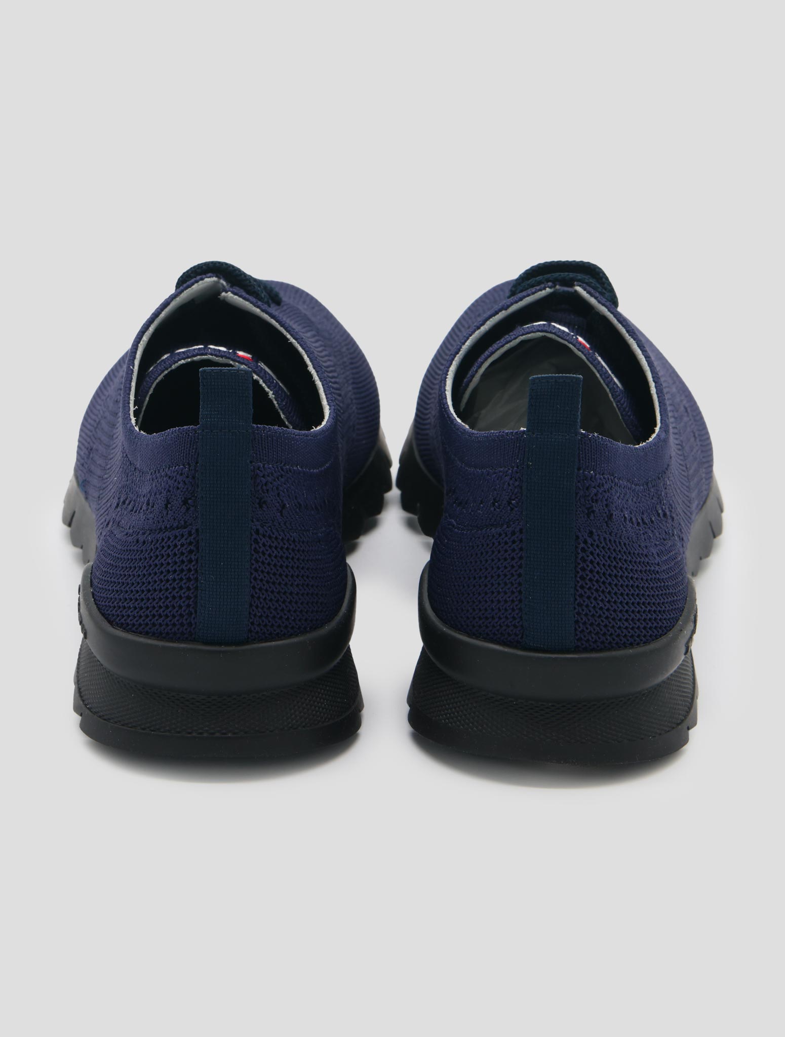 Kiton Blue Cotton Ea Sneakers